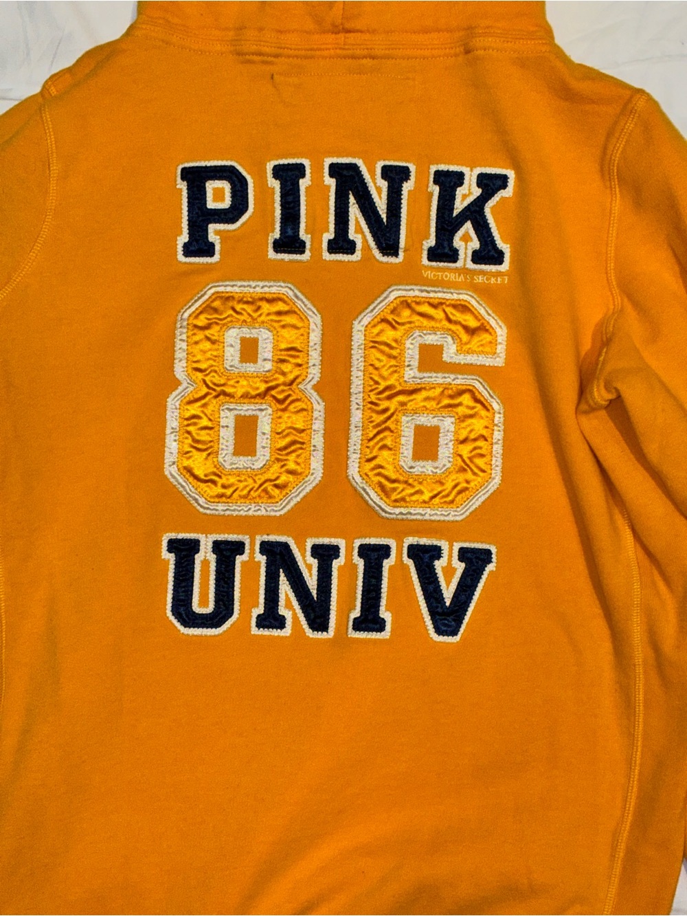 Victoria's Secret PINK 86 Univ Men's Crew Sweater - Yellow